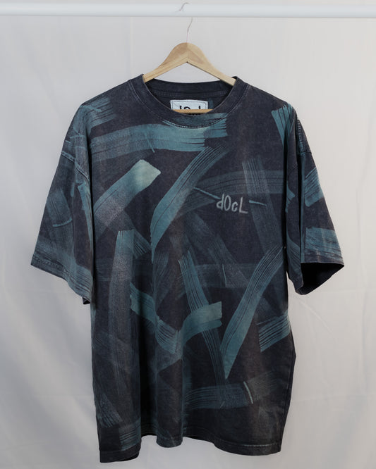 dOcL Teal n Grey Boxy Tee